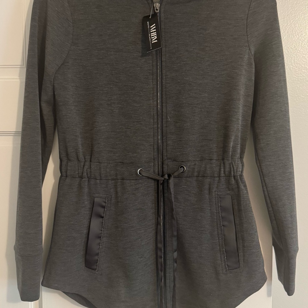 White House Black Market Heather Gray Jacket.